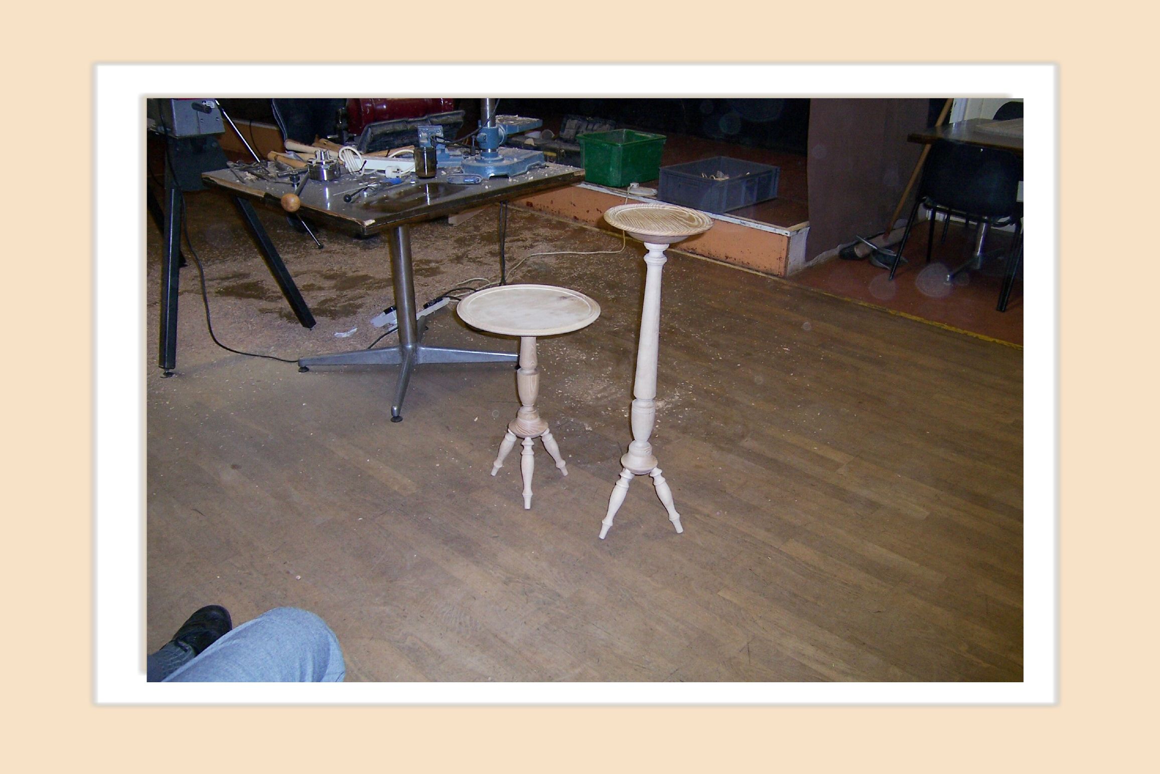 12-06-2006     Ray Jones, making a side table and plant stand