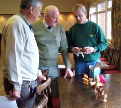 Picture of club members and some pieces of work